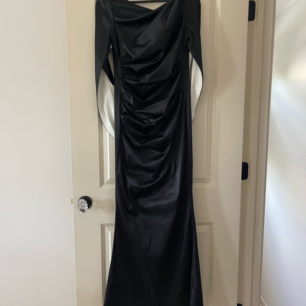 Nicole Miller Black and White Maxi Dress